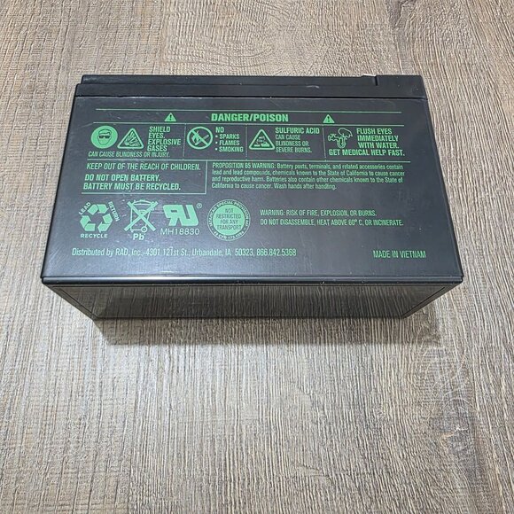 Interstate Batteries HSL1079 12V 9Ah AGM High Rate Rechargeable Battery (No Box) - Picture 5 of 7